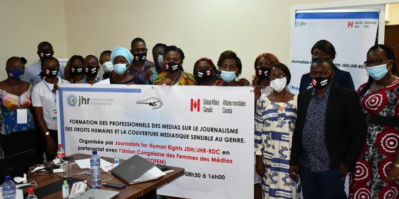 RDC : JHR a formé des journalistes sur la couverture des questions liées aux droits humains