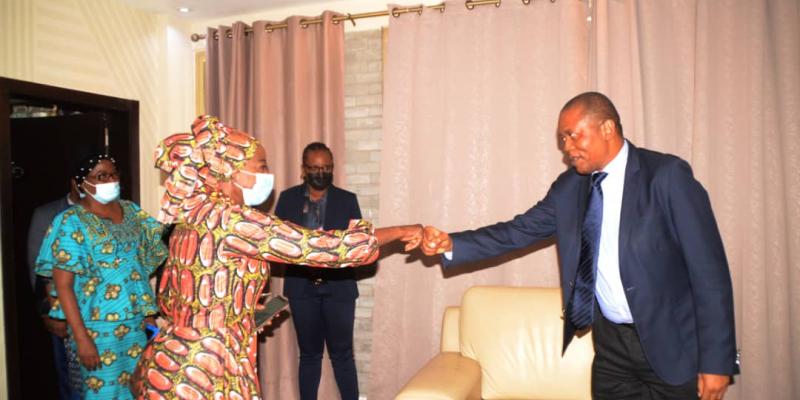 Awa Ndiaye Seck, représentante de l’ONU Femme reçue par Denis Kadima, président de la CENI
