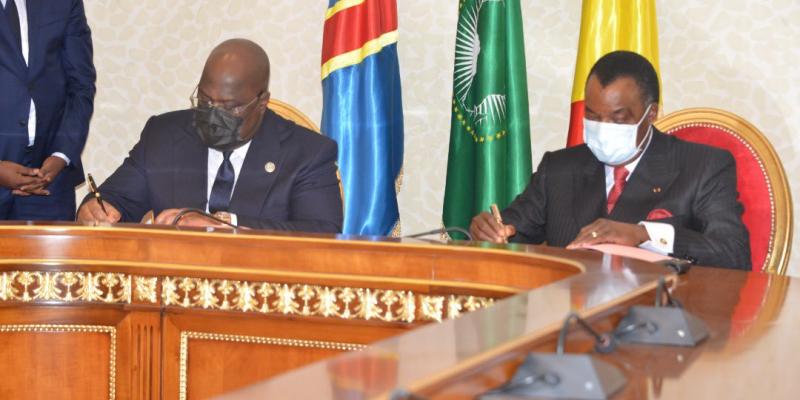 Félix Tshisekedi et Denis Sassou N’guesso 