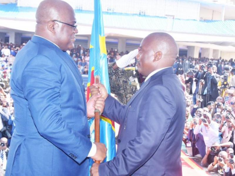 Passation du pouvoir entre Félix Tshisekedi et Joseph Kabila le 24 janvier 2019/Ph. Présidence de la République