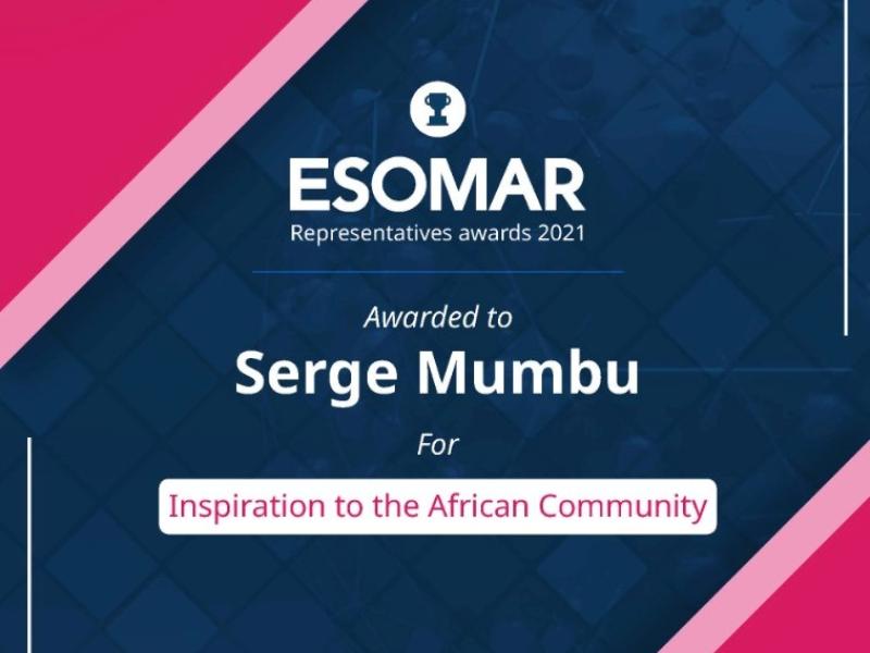 ESCOMAR Awarde to Serge Mumbu