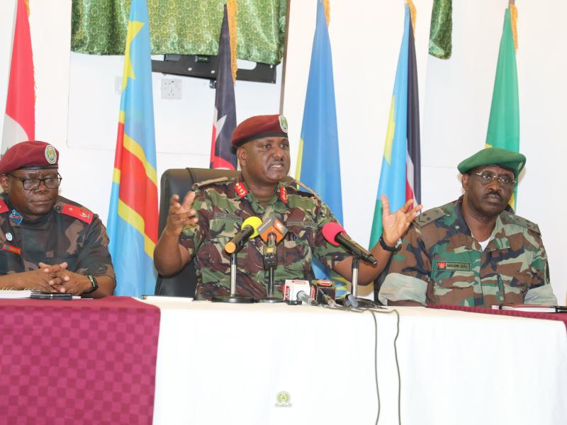 Point de presse de la force régionale de l'EAC à Goma