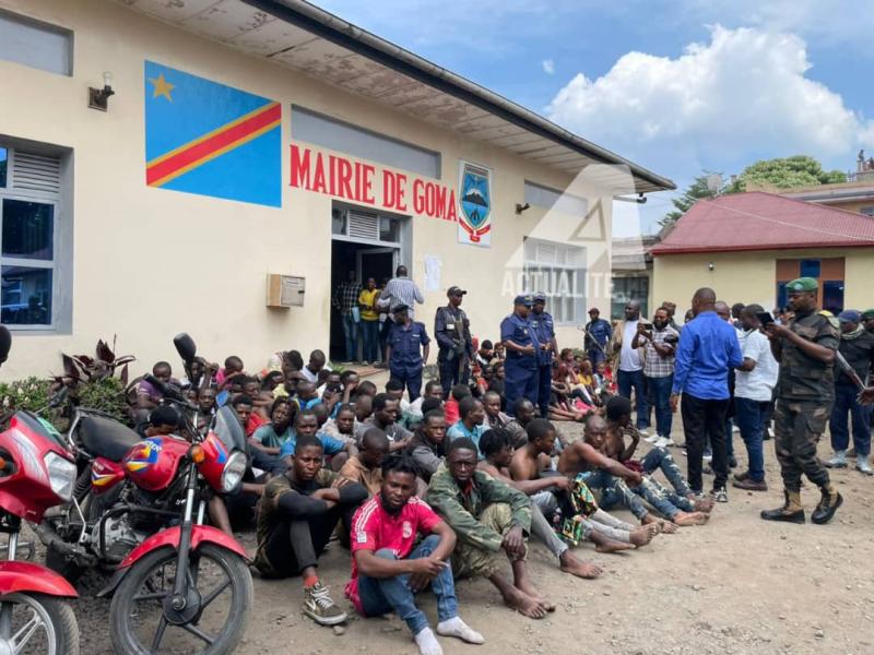Des présumés criminels appréhendés à Goma 