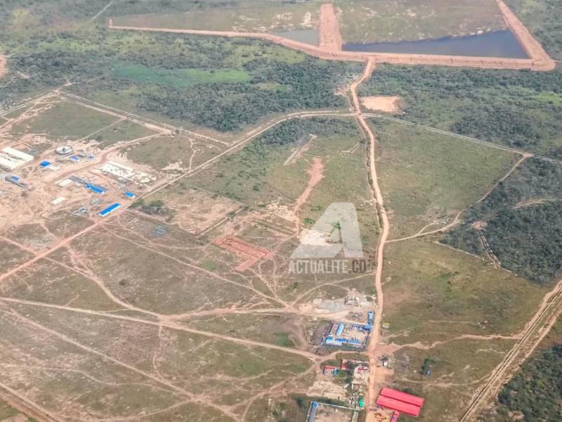 Mines de Manono Lithium, vue aérienne