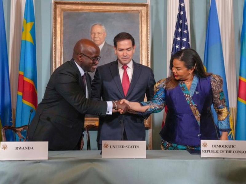 Signature de l’accord de paix entre la RDC et le Rwanda sous l’égide des États-Unis