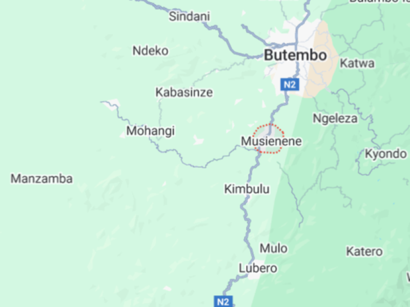 Musienene sur la carte