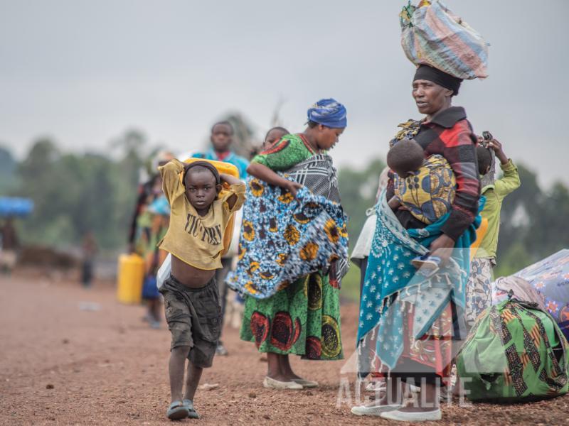 Déplacés de Rutshuru au Nord-Kivu